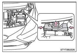Toyota Aygo. Compartimento del motor