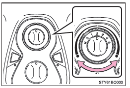 Toyota Aygo. Regulación del ajuste de la temperatura