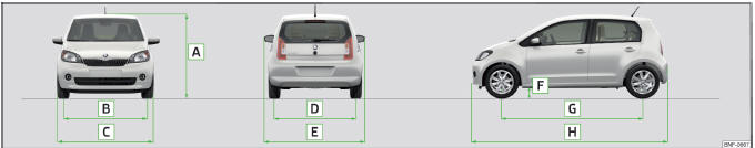 Volvo C30. Dimensiones