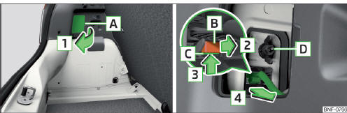 Volvo C30. Desmontar la lámpara / Quitar el conector