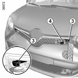 Renault Twingo. Bloqueo del capó