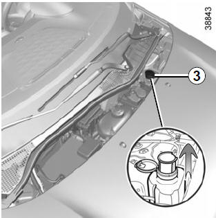 Renault Twingo. Depósito del lavacristales