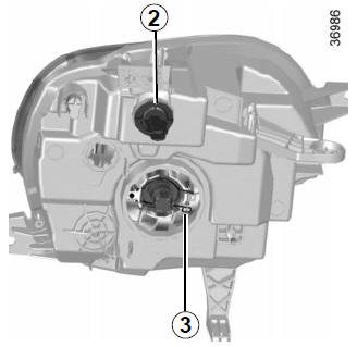 Renault Twingo. Luz indicadora de dirección