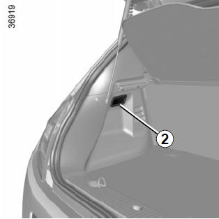 Renault Twingo. Iluminador del maletero