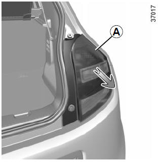 Renault Twingo. Luces de posición / stop e indicador de dirección