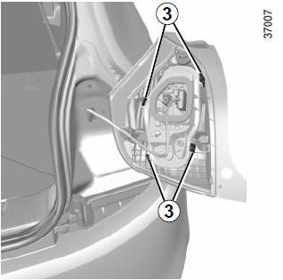 Renault Twingo. Luces de posición / stop e indicador de dirección