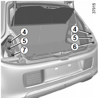 Renault Twingo. Luces de posición / stop e indicador de dirección