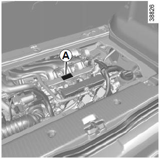 Renault Twingo. Placas de identificación del motor