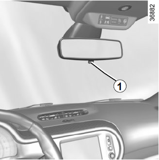 Renault Twingo. Retrovisor interior